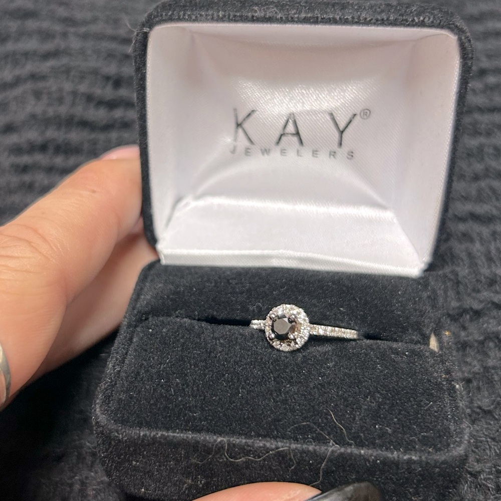 Black diamond ring